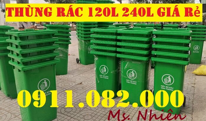 Liên hệ 0911082000 để được mua thùng rác 120L 240L giá rẻ ưu đãi khủng