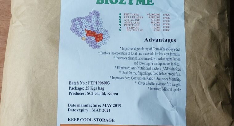 Enzyme tiêu hóa, enzyme tăng trọng Hàn Quốc Biozyme cho tôm cá