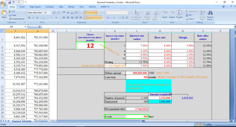 Excel for banker