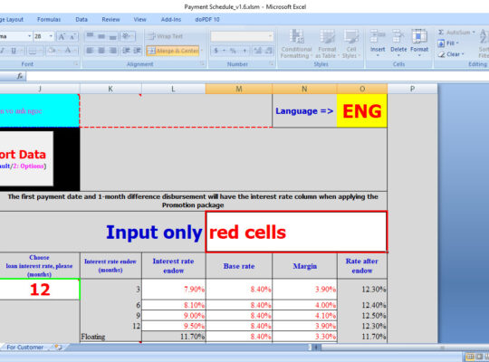 Excel for banker