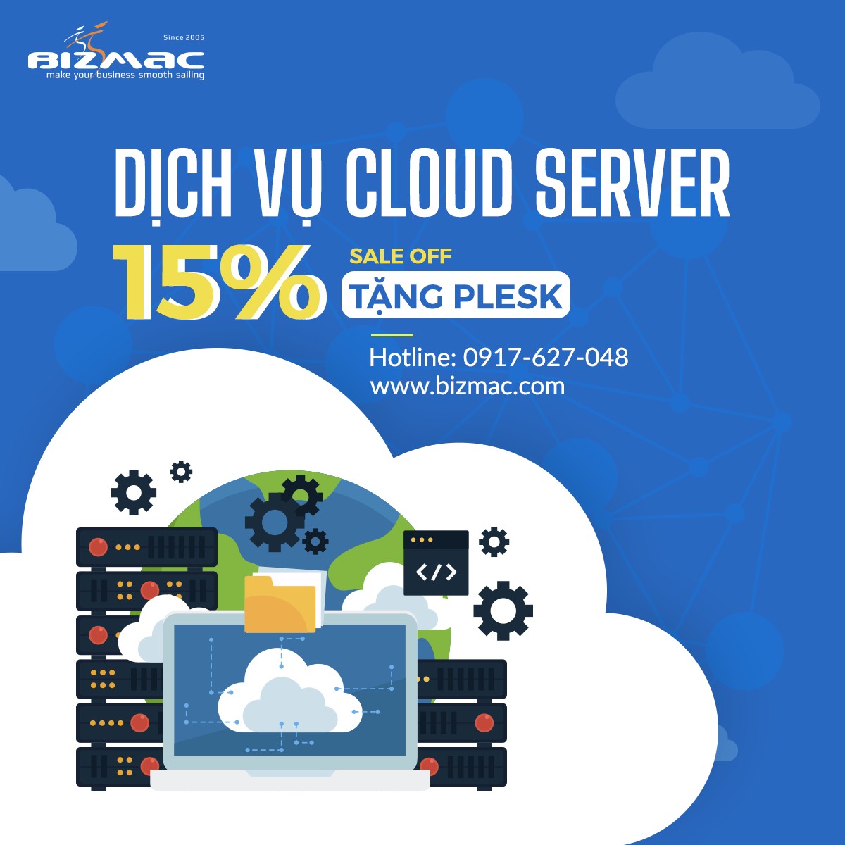 BizMaC cung cấp Cloud cấu hình mạnh mẽ