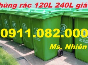 Chuyên bán thùng rác 120 lít 240 lit1 giá sỉ lẻ tại các tỉnh miền tây- thùn