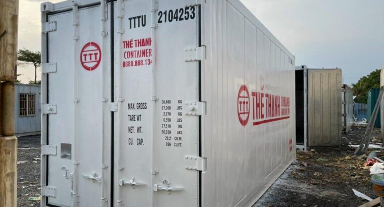 Container lạnh chứa hàng thực phẩm lên đến 28 tấn. lh 0909 588 357