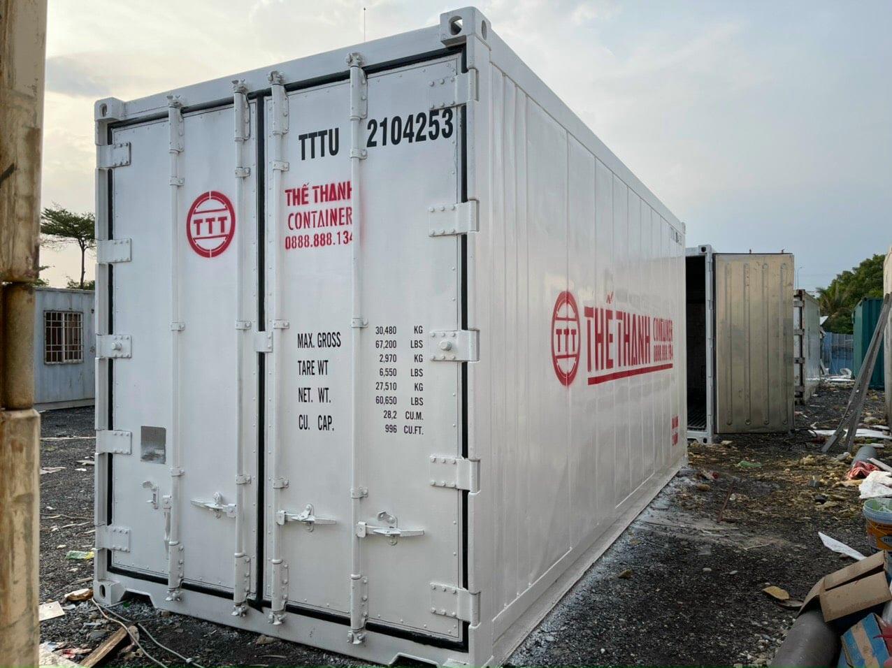 Container lạnh chứa hàng thực phẩm lên đến 28 tấn. lh 0909 588 357