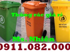 Phân phối thùng rác giá rẻ tại vĩnh long – thùng rác 120L 240L 66