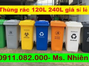 Chuyên bán thùng rác giá rẻ tại tiền giang- thùng rác 120L 240L n
