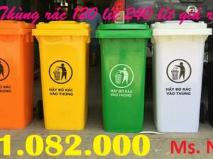 Chuyên bán thùng rác giá rẻ tại tiền giang- thùng rác 120L 240L n
