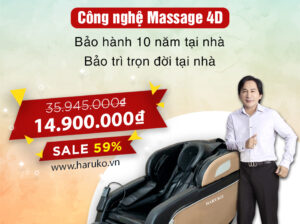 Ghế massage Haruko H6 – Chăm sóc sức khỏe cho cả gia đình bạn