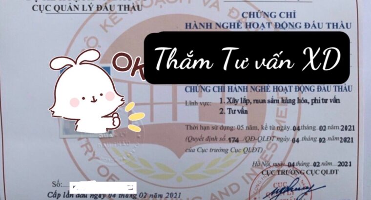 Làm chứng thư số, tư vấn đấu thầu, an toàn lao động, PCCC…