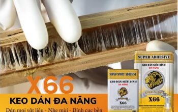 Keo dán đa năng X66 Sư Tử Vàng chính hãng – không độc hại