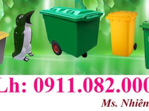 Thùng rác nhựa hdpe giá rẻ- thùng rác 120L 240L giá tốt tại cần thơ- l