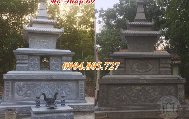 Mẫu tháp để hài cốt bằng đá bán tại Tiền Giang