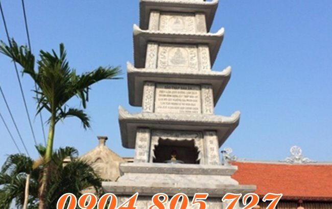 Tháp mộ đá để hũ tro cốt xây bằng đá tại Tây Ninh