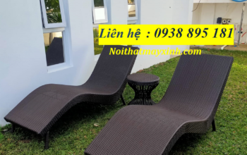 Xưởng sản xuất ghế hồ bơi mây nhựa giá rẻ