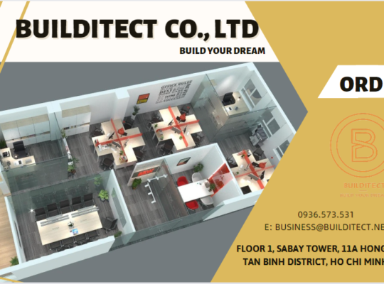 Builditect – Thiết kế và Thi công nội thất văn phòng công ty