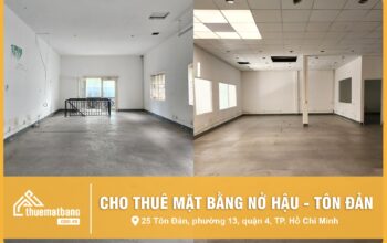 MẶT BẰNG NỞ HẬU LÀM ĂN THUẬN LỢI NGAY TRUNG TÂM QUẬN 4