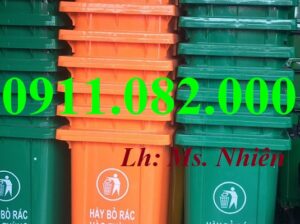 Nơi sản xuất thùng rác nhựa rẻ nhất miền tây- thùng rác 120l 240l 660l tại