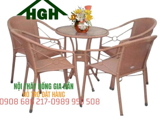 Bàn ghế cafe sân vườn HGH