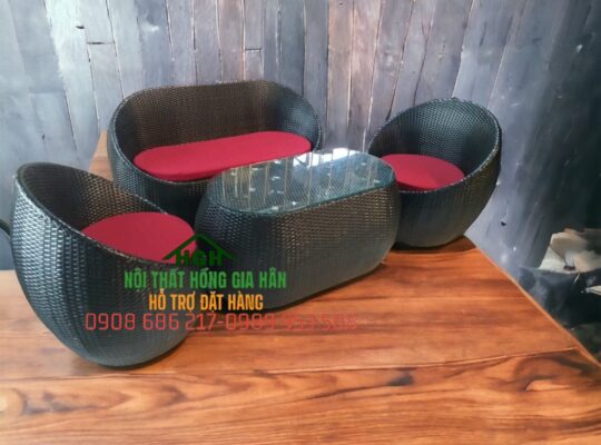 Sofa nhựa giả mây