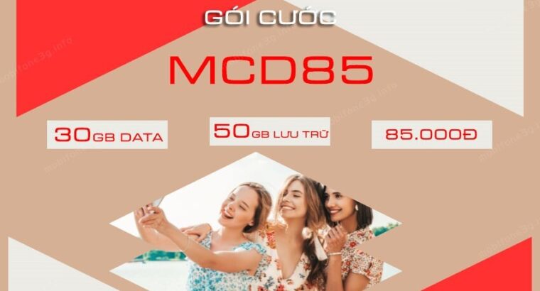 MCD85 MobiFone chỉ 85k/tháng – Bao xài trọn tháng, xả láng data