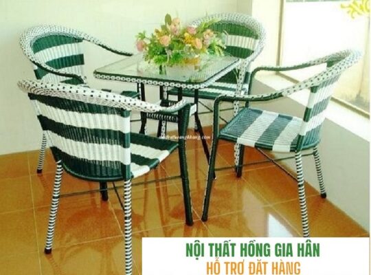 Ghế mây nhựa thanh lý Hồng Gia Hân H178