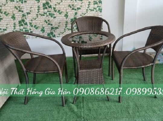 Ghế mây nhựa thanh lý Hồng Gia Hân H178