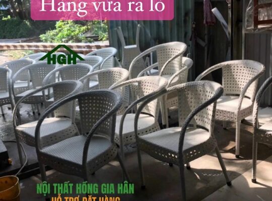 Ghế mây nhựa ngoài trời Hồng Gia Hân H175