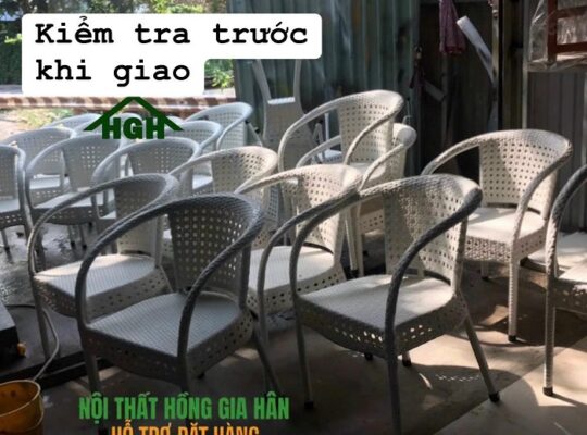 Sale Tết Bàn ghế mây nhựa cao cấp Hồng Gia Hân T105