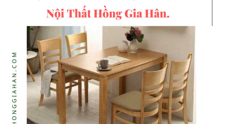 Bộ bàn ăn 4 ghế sale tết Hồng Gia Hân H186