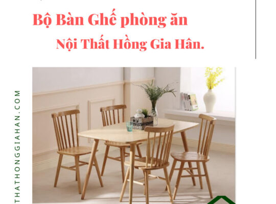 Bộ bàn ăn 4 ghế rẻ đẹp sale tết Hồng Gia Hân H188