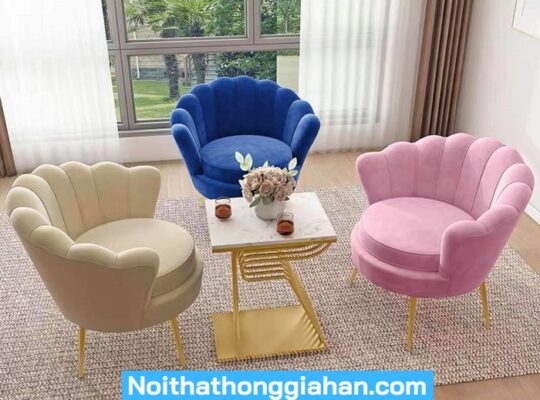 Ghế Sofa vỏ sò xả kho sale tết Hồng Gia Hân S124