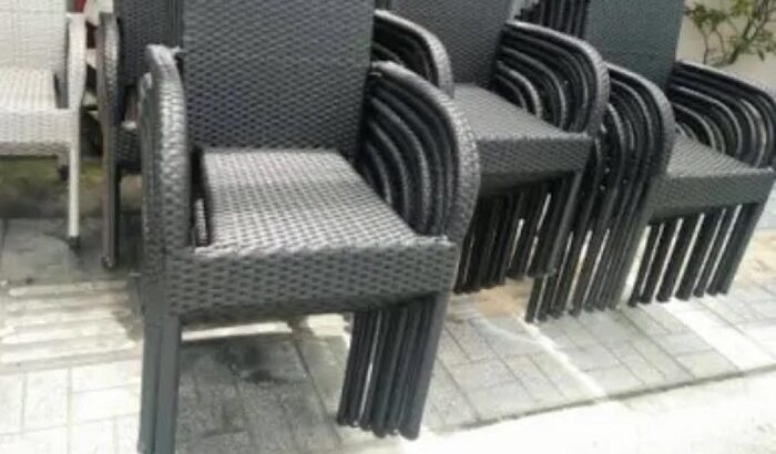 Bàn ghế mây nhựa Cafe ngoài trời Hồng Gia Hân H212