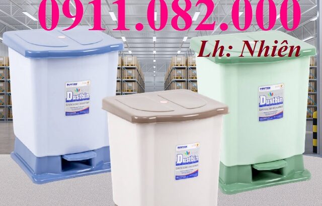 Nơi bán thùng rác 120l 240l màu xanh giá rẻ tại vĩnh long- thùng rác g