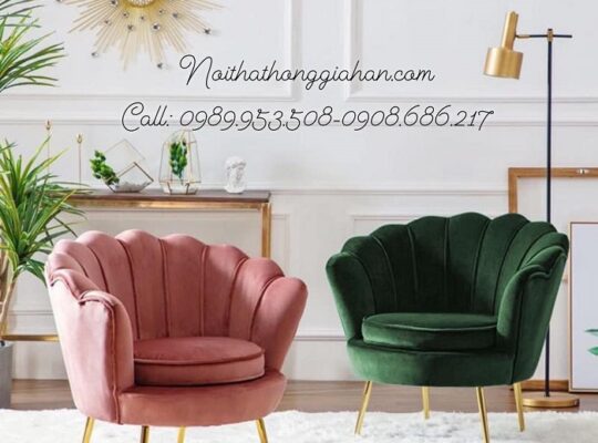 Ghế Sofa Nail Decor sang trọng Hồng Gia Hân H379