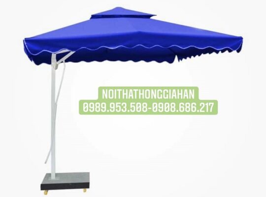 Dù lệch tâm vuông bèo trang trí sân vườn Hồng Gia Hân G330