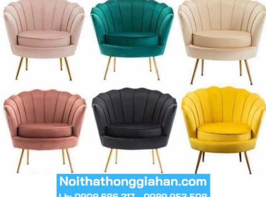 Ghế Sofa Nail đôi cao cấp nhiều màu Hồng Gia Hân H387