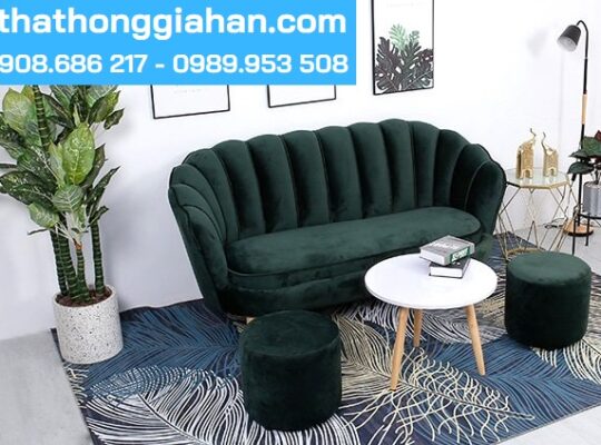 Ghế Sofa Nail đôi Decor sang trọng Hồng Gia Hân H386