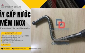 Dây cấp nước máy nước nóng lạnh inox 304, dây dẫn nước mềm inox