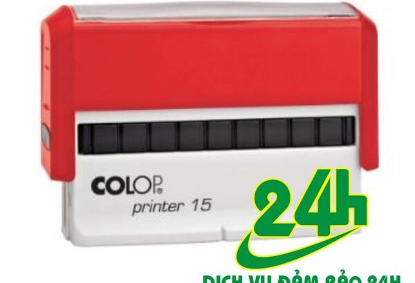 Hộp dấu Colop Printer 15 thường dùng cho dấu mã số thuế, dấu tên cơ sở