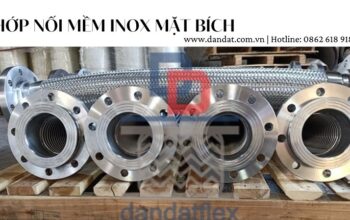 Khớp nối mềm chống rung, khớp nối mềm inox 304 nối bích, ống nối mềm