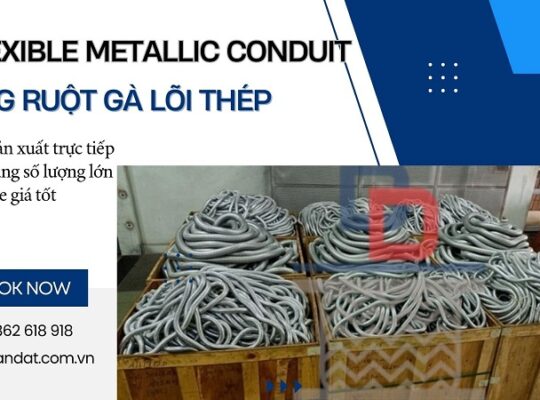 Ống ruột gà lõi thép bọc nhựa PVC, ống thép luồn dây điện và đầu nối