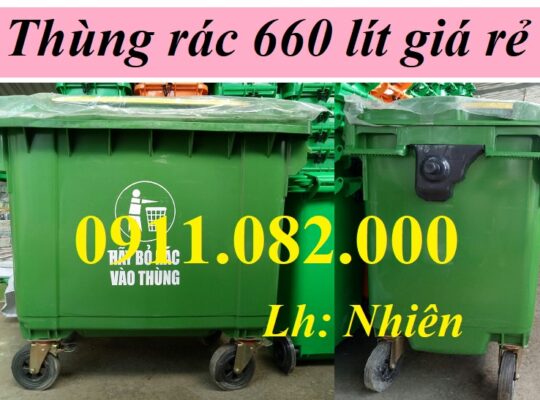 Bán thùng rác giá rẻ tại bình minh vĩnh long- thùng đựng rác 120l 240l