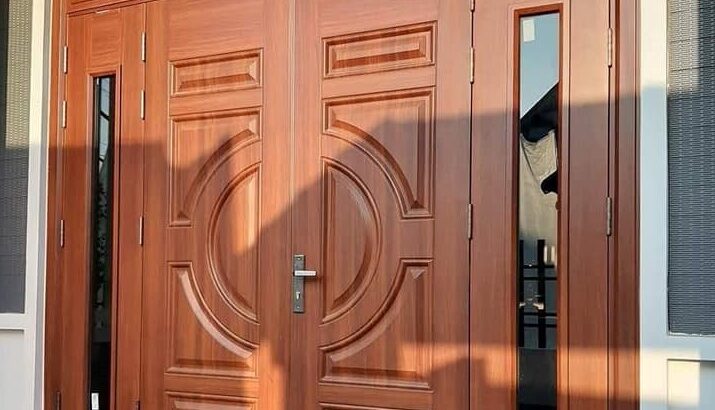 Báo giá cửa thép vân gỗ tại Vũng TÀU| Mẫu cửa chính 4 cánh đẹp