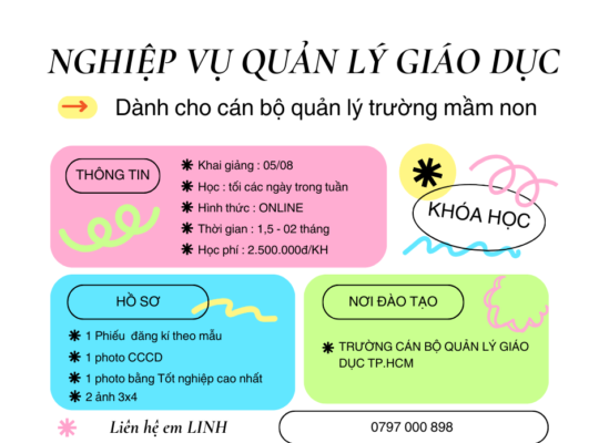 BỒI DƯỠNG NGHIỆP VỤ QUẢN LÝ GIÁO DỤC ONLINE