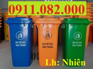 Chuyên sỉ thùng rác giá rẻ tại kiên giang- thùng rác 120l 240l- lh 091