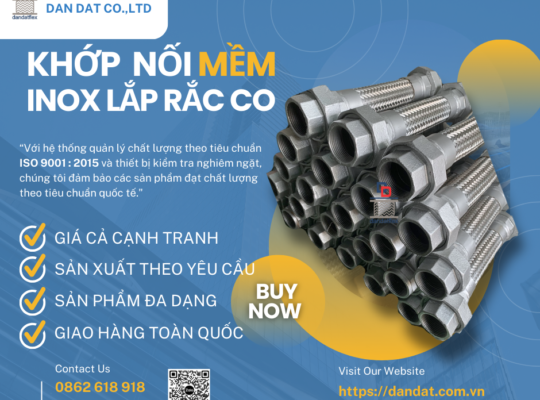 Khớp Nối Mềm Nối Bích – Khớp nối mềm inox mặt bích, Khớp nối mềm