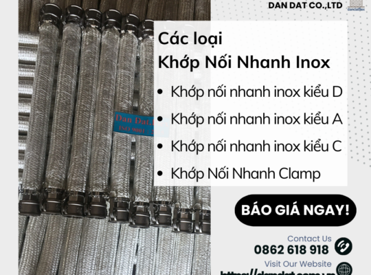 Khớp Nối Nhanh Inox – Khớp Nối Nhanh Inox Kiểu D – Khớp Nối Nhanh