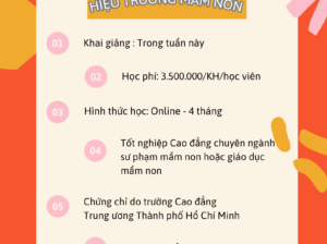 KHÓA BỒI DƯỠNG NGẮN HẠN “HIỆU TRƯỞNG MẦM NON”