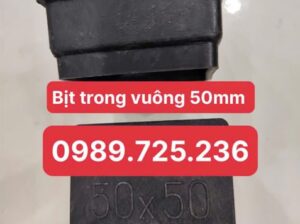 Bịt đầu sắt hộp vuông 50x50mm, nắp chụp sắt hộp 50x50mm giá rẻ.