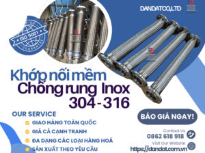 Khớp Nối Mềm Chống Rung| Khớp Nối Chống Rung Inox 304 Và Inox 316